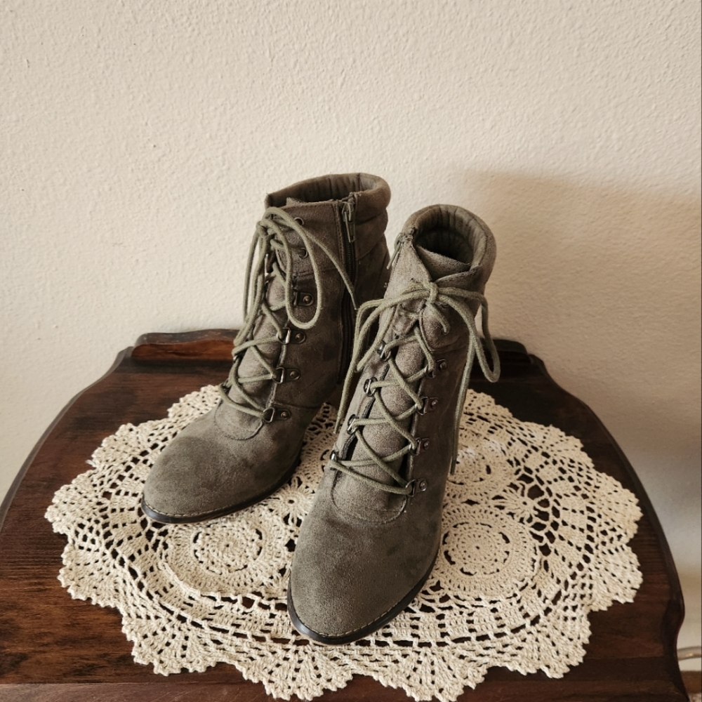 Candies Suede Ankle Boots